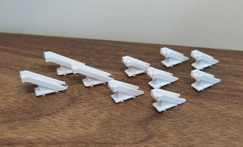 10x Aircraft Stairs Airport GSE Service Equipment Models 1:400 Scale Diorama (Blank)
