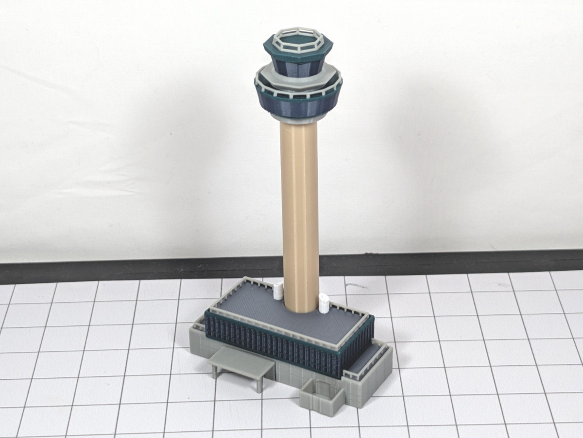 London Stansted Airport ATC Air Traffic Control Tower 1:500 Scale Building Model