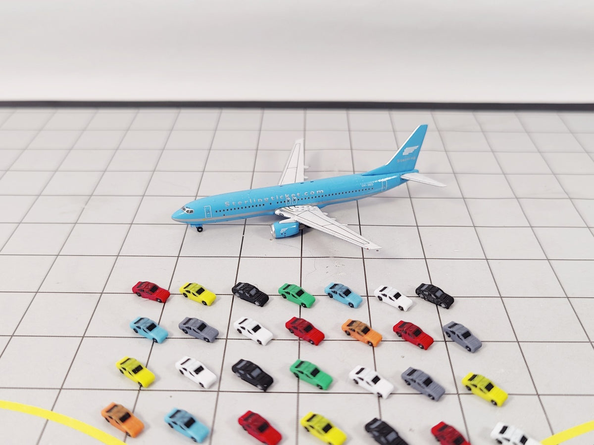 40x Car Vehicles Assorted Set Airport/Aircraft Scenery Diorama Model 1:500 Scale