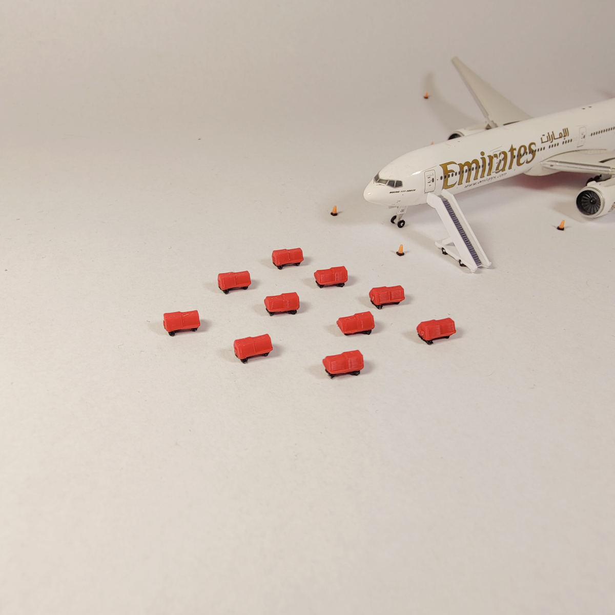 10x Aircraft Ground Power Units (GPU) Airport Vehicle Models 1:400 Scale