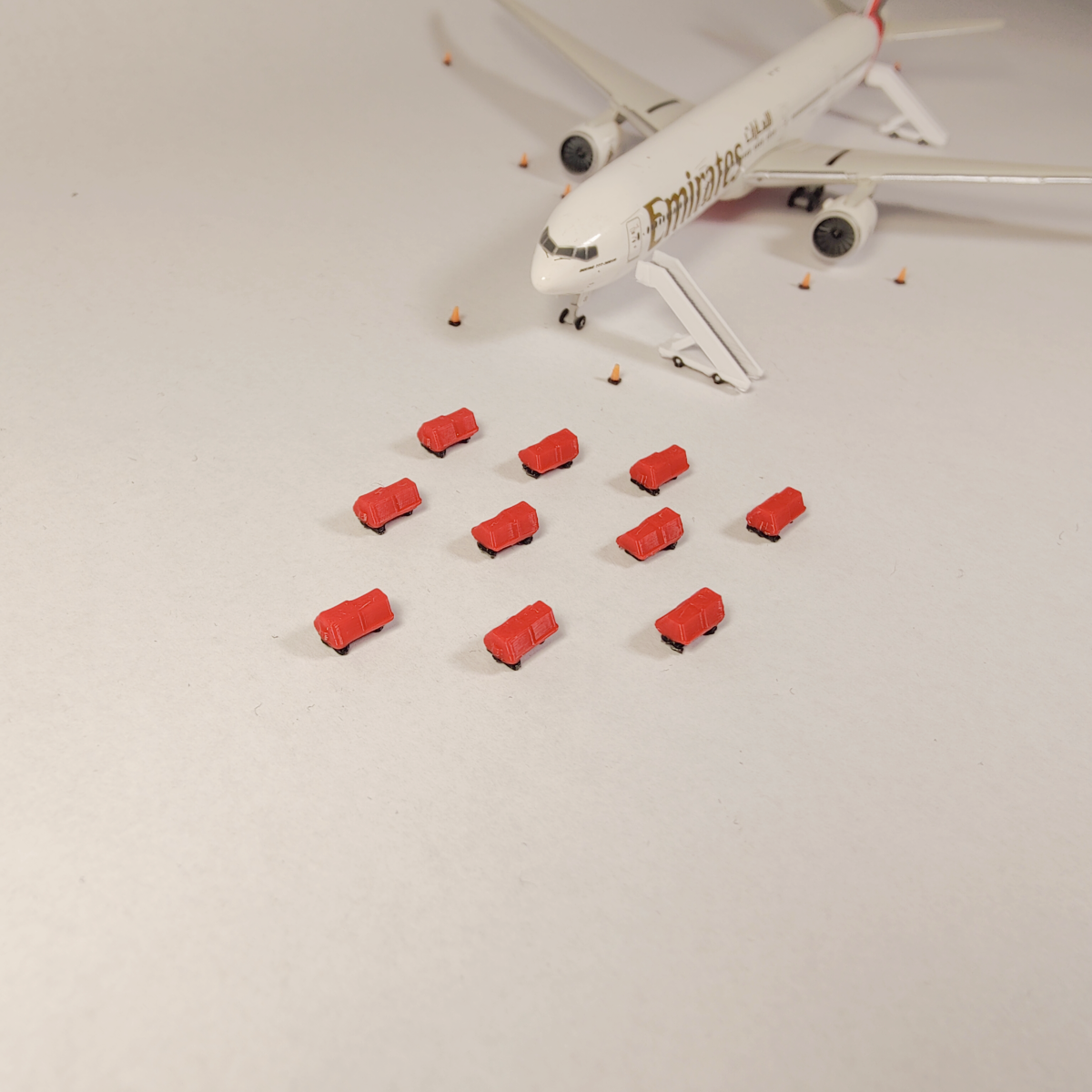 10x Aircraft Ground Power Units (GPU) Airport Vehicle Models 1:400 Scale