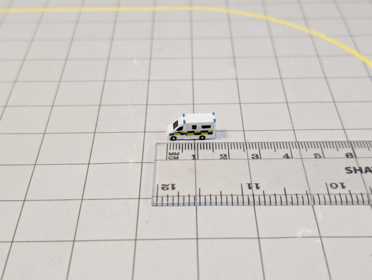 Ambulances (10x White) GSE Airport Emergency Vehicles Scenery Models 1:400 Scale