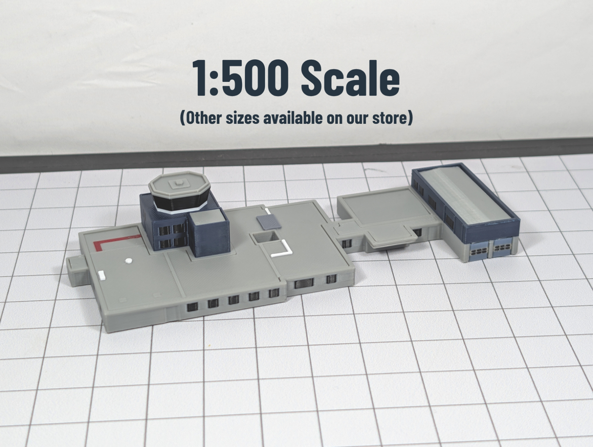 Glasgow Airport ATC Air Traffic Control Tower 1:500 Scale Building Model Scenery