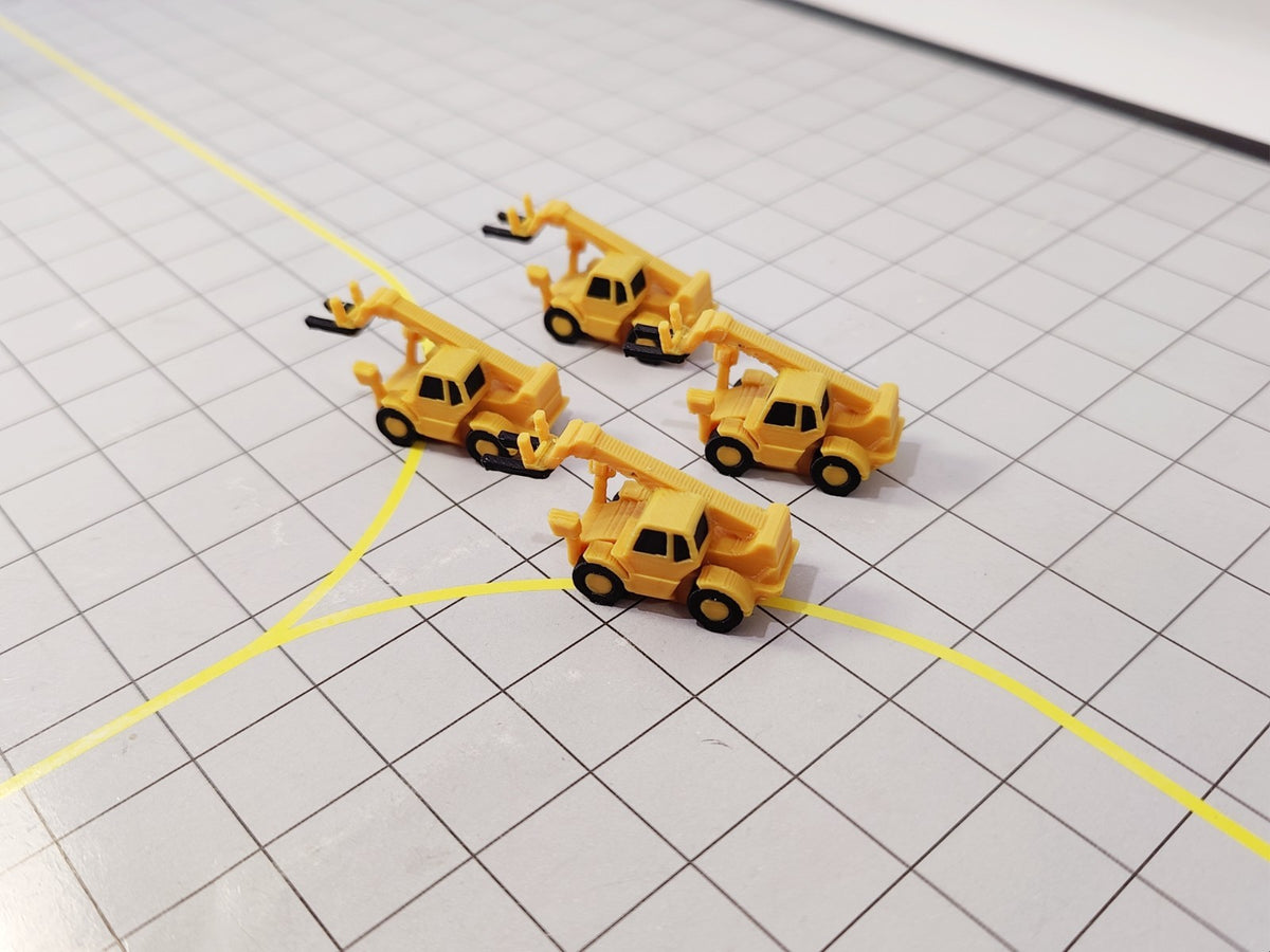 Telehandler Fork Lift (x4) Airport Construction/Cargo GSE Vehicles 1:200 Scale