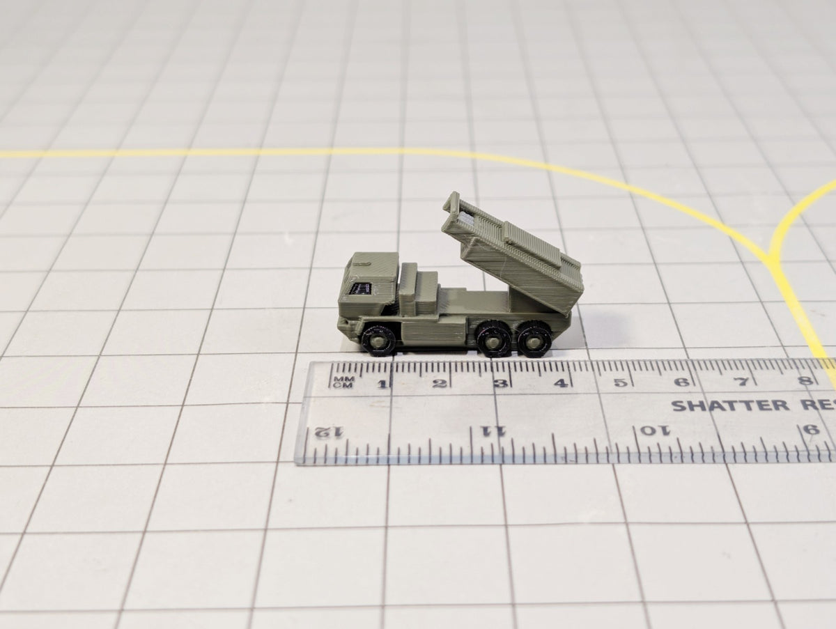 Military HIMARS Missile Launch Trucks (x4) Airport GSE Vehicles 1:200 Scale