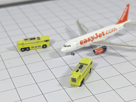 Airport Fire Truck (x8) US Style GSE Vehicles 1:400 Scale Aircraft Scenery