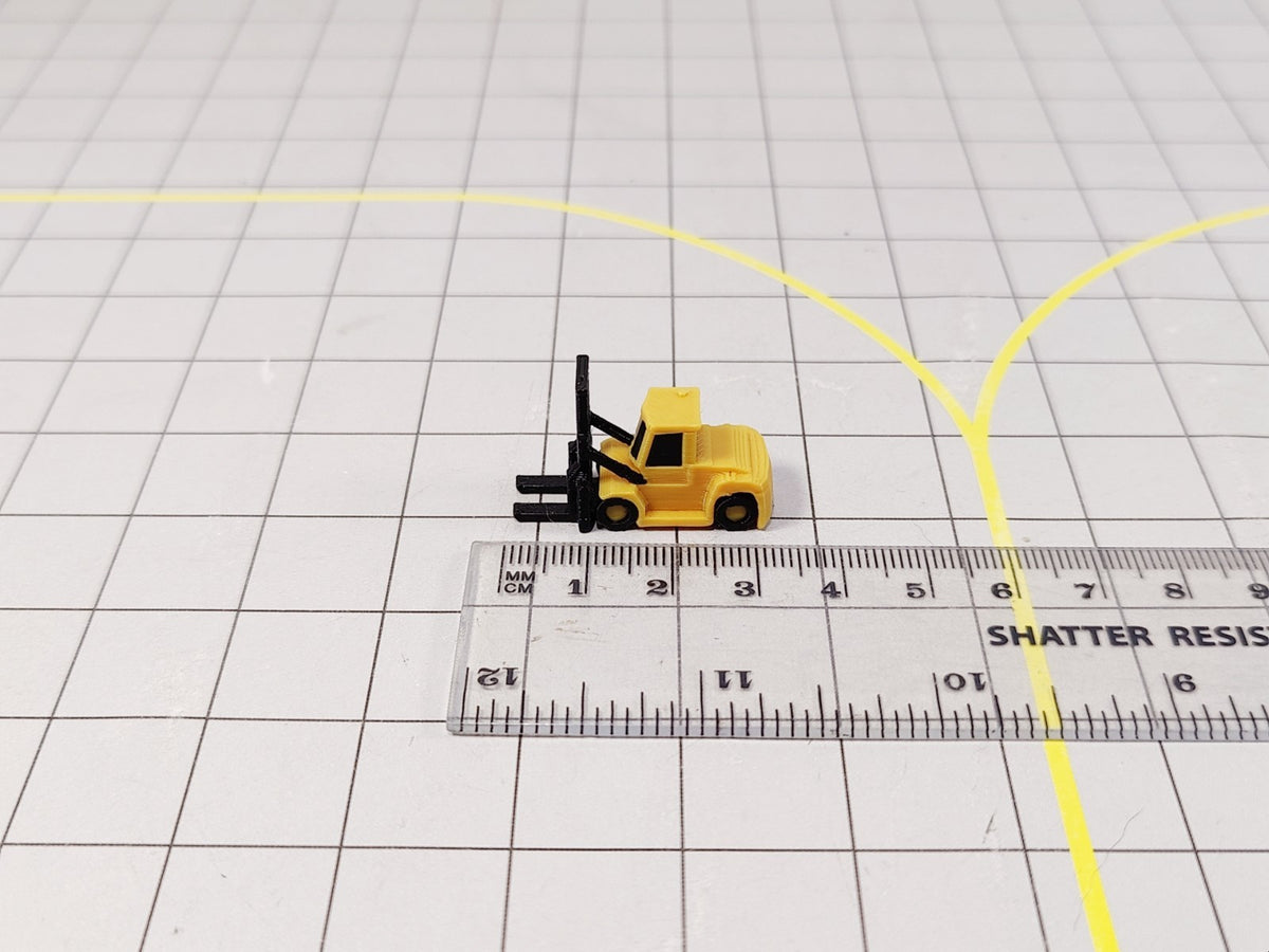 Fork Lift Truck (x4) Airport Construction/Cargo GSE Vehicle Model 1:200 Scale