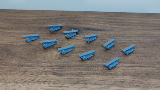10x Baggage Belt Loaders GSE Airport Ground Equipment Models 1:400 Scale Diorama (Blank)