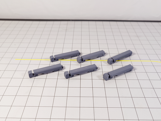 6x Fuel Bowser Trucks Airport GSE Ground Service Equipment 1:400 Scale Diorama (Blank)