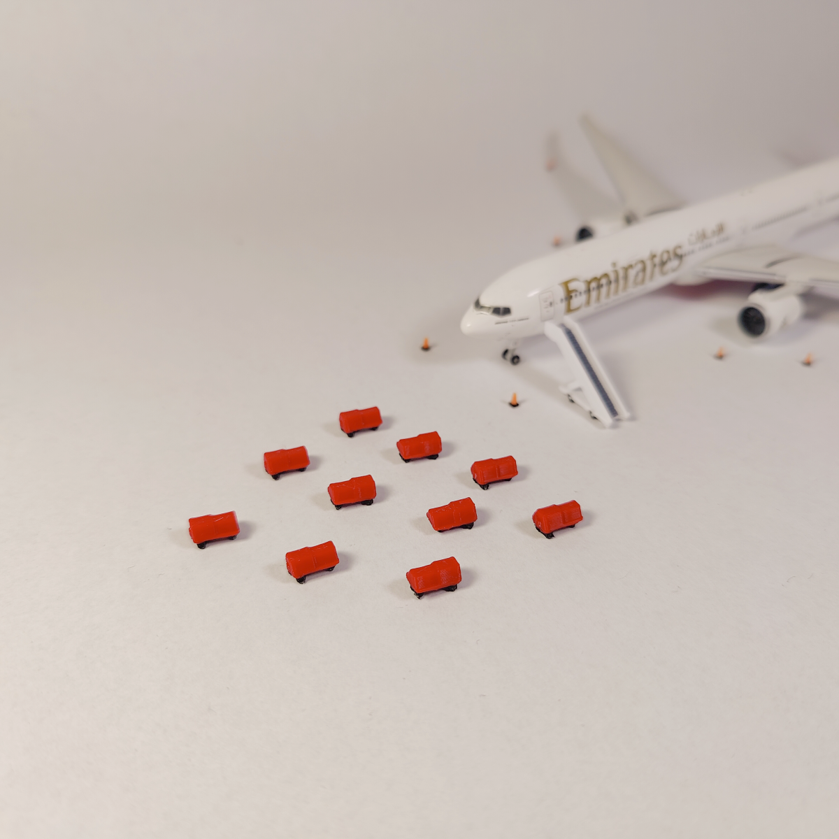 10x Aircraft Ground Power Units (GPU) Airport Vehicle Models 1:400 Scale