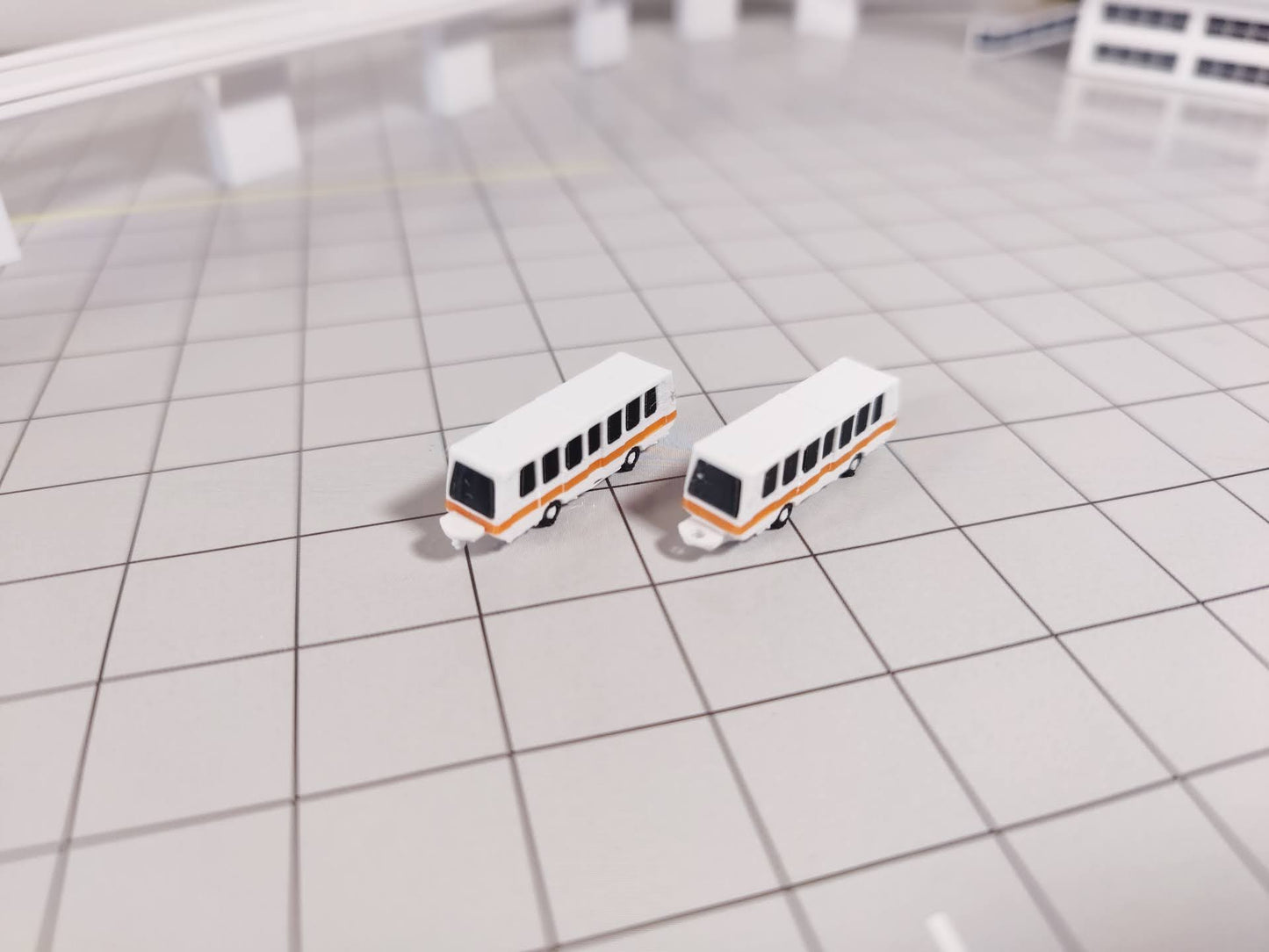 Airport APM Automated People Mover Sky Train Model 1:400 Scale Airport Diorama