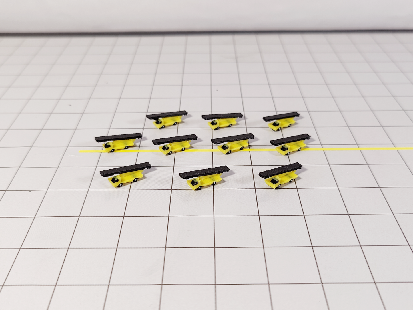 10x Narrowbody Belt Baggage Loaders GSE Airport Vehicles Models 1:400 Scale