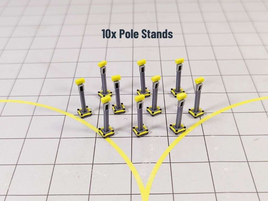 REMOTE PARKING Stand Structures Airport GSE Scenery Diorama Models 1:400 Scale