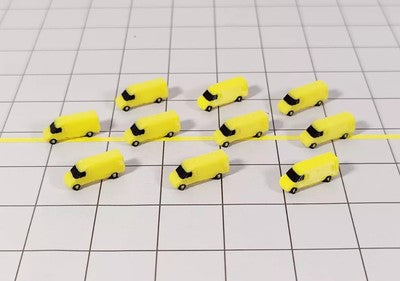 10x Courier Sprinter Vans Cargo Airport Aircraft Vehicles 1:400 Scale