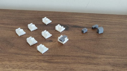8x Cargo ULD X-WAY Movers Airport Aircraft Service GSE 1:400 Scale Diorama (Blank)