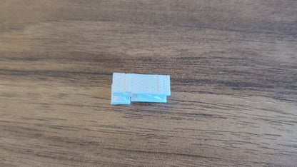 8x Cargo ULD Container High Loader Lift GSE Airport Vehicle Models 1:400 Diorama (Blank)
