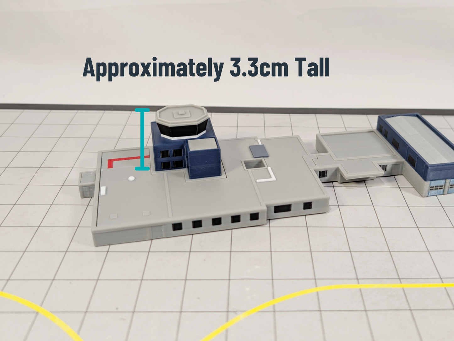 GLASGOW AIRPORT ATC Air Traffic Control Tower 1:400 Scale Building Model Scenery