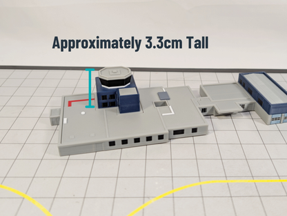 GLASGOW AIRPORT ATC Air Traffic Control Tower 1:400 Scale Building Model Scenery