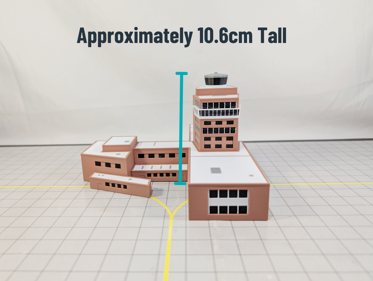 HEATHROW AIRPORT Old ATC Air Traffic Control Tower 1:400 Scale Building London