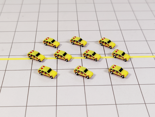 10x Airfield Operations Cars 4x4 Airport Vehicles Scenery GSE Models 1:400 Scale