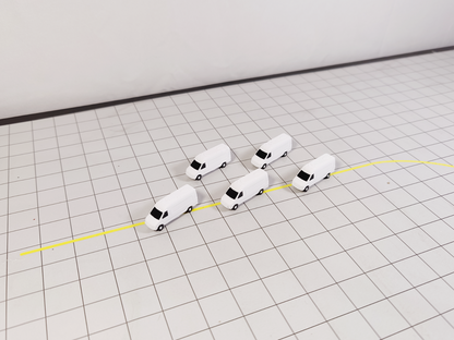5x Courier Sprinter Vans Cargo Airport GSE Aircraft Vehicles 1:200 Scale