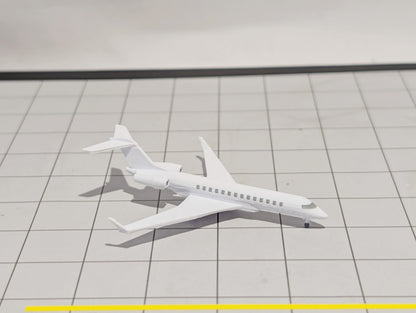 2x Bombardier Global 7500 Business Private Jet Models 1:500 Scale Diorama