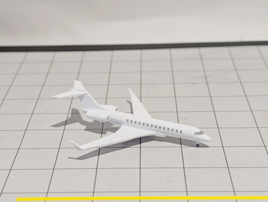 2x Bombardier Global 7500 Business Private Jet Models 1:500 Scale Diorama