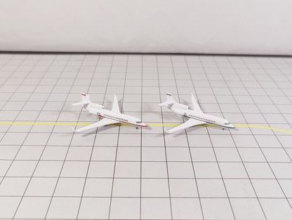 2x Dassault Falcon 8X Business Private Jet Models Painted Liveries 1:400 Scale