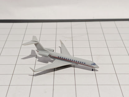2x Bombardier Global 7500 Business Private Jet Models 1:500 Scale Diorama