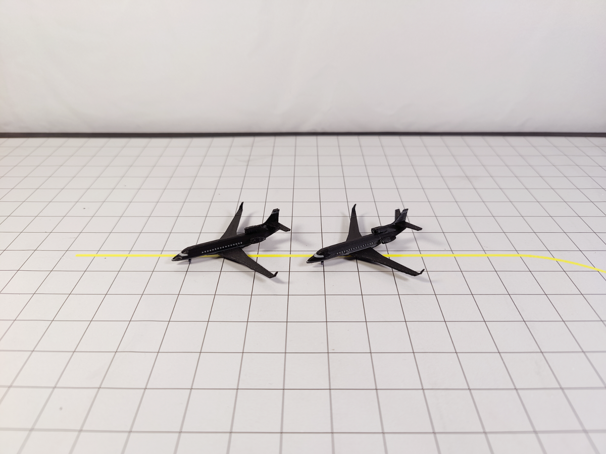 2x Dassault Falcon 8X Business Private Jet Models Painted Liveries 1:400 Scale
