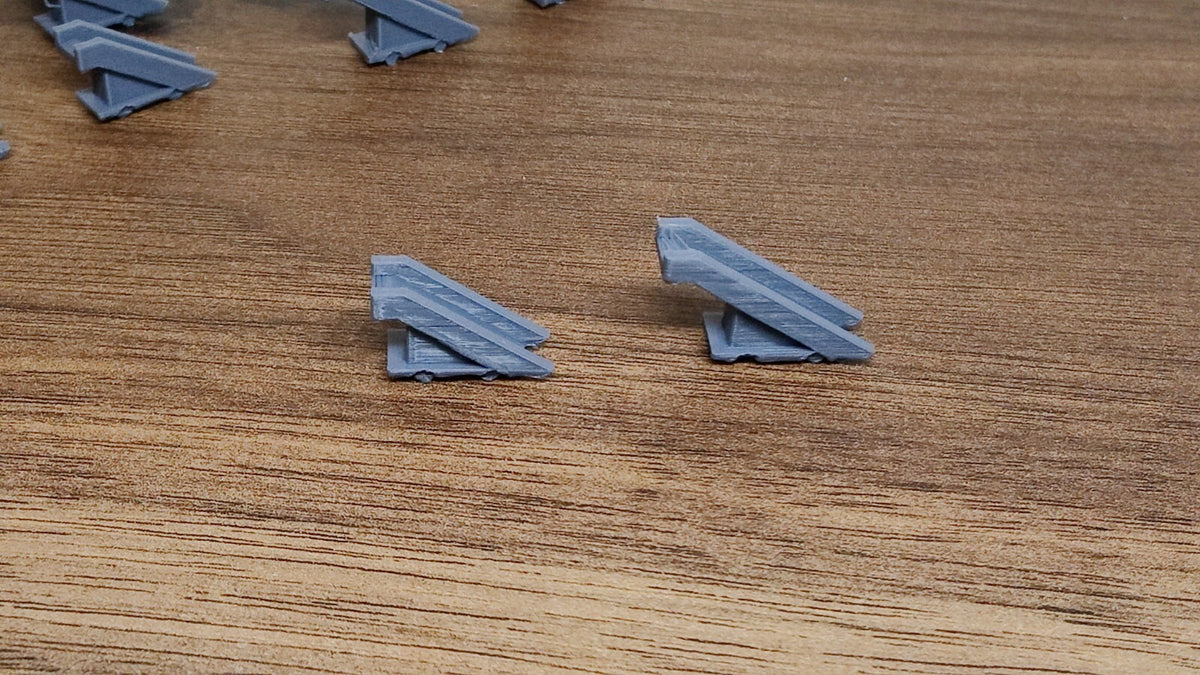 10x Aircraft Stairs Airport GSE Service Equipment Models 1:400 Scale Diorama (Blank)
