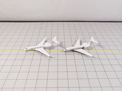 2x Gulfstream G650 Business Private Jet Models Painted Liveries 1:400 Scale