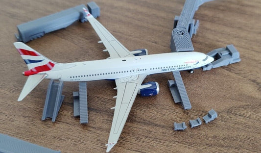 10x Narrow Body Belt Loaders GSE Airport Equipment Models 1:400 Scale Diorama (Blank)