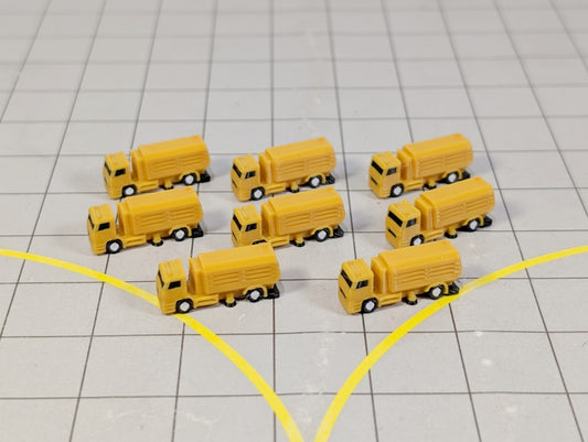 8x Airport Sweeper GSE Trucks Airport Vehicles 1:400 Scale Diorama