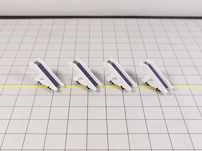 4x Narrowbody Aircraft Stairs Airport GSE Vehicles 1:200 Scale Diorama
