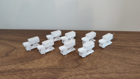 8x Catering Truck/Lorry GSE Ground Service Equipment Models 1:400 Scale Diorama (Blank)