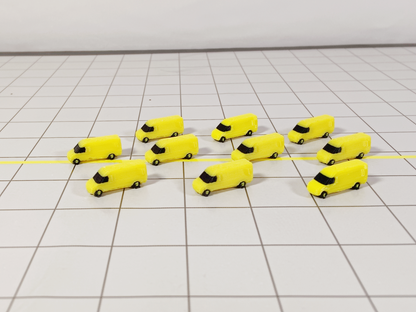 10x Courier Sprinter Vans Cargo Airport Aircraft Vehicles 1:400 Scale