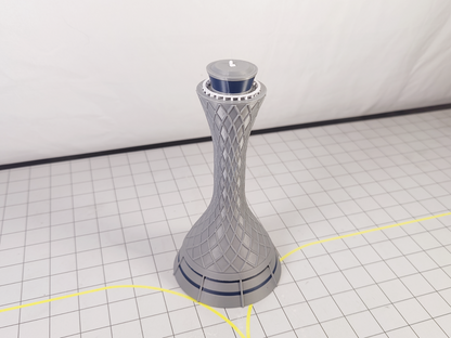 Edinburgh Airport ATC Air Traffic Control Tower 1:400 Scale Building Model