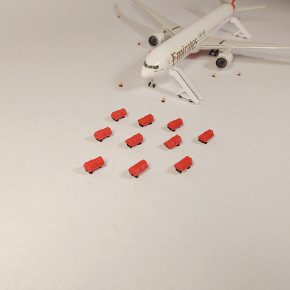10x Aircraft Ground Power Units (GPU) Airport Vehicle Models 1:400 Scale