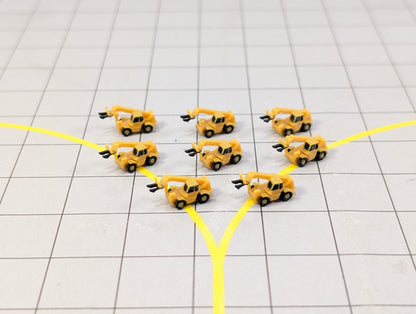 Telehandler Fork Lift (x8) Airport Construction/Cargo GSE Vehicles 1:500 Scale
