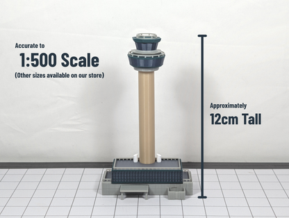 London Stansted Airport ATC Air Traffic Control Tower 1:500 Scale Building Model