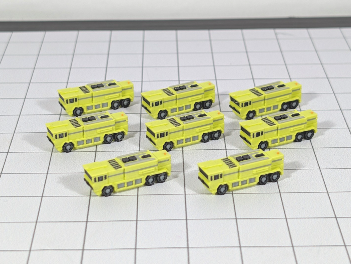 Airport Fire Truck (x8) US Style GSE Vehicles 1:400 Scale Aircraft Scenery