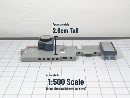 Glasgow Airport ATC Air Traffic Control Tower 1:500 Scale Building Model Scenery