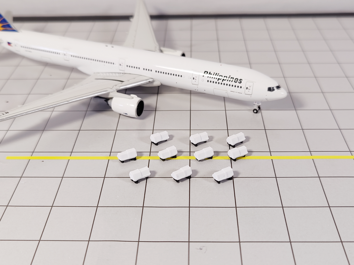 10x Aircraft Ground Power Units (GPU) Airport Vehicle Models 1:400 Scale