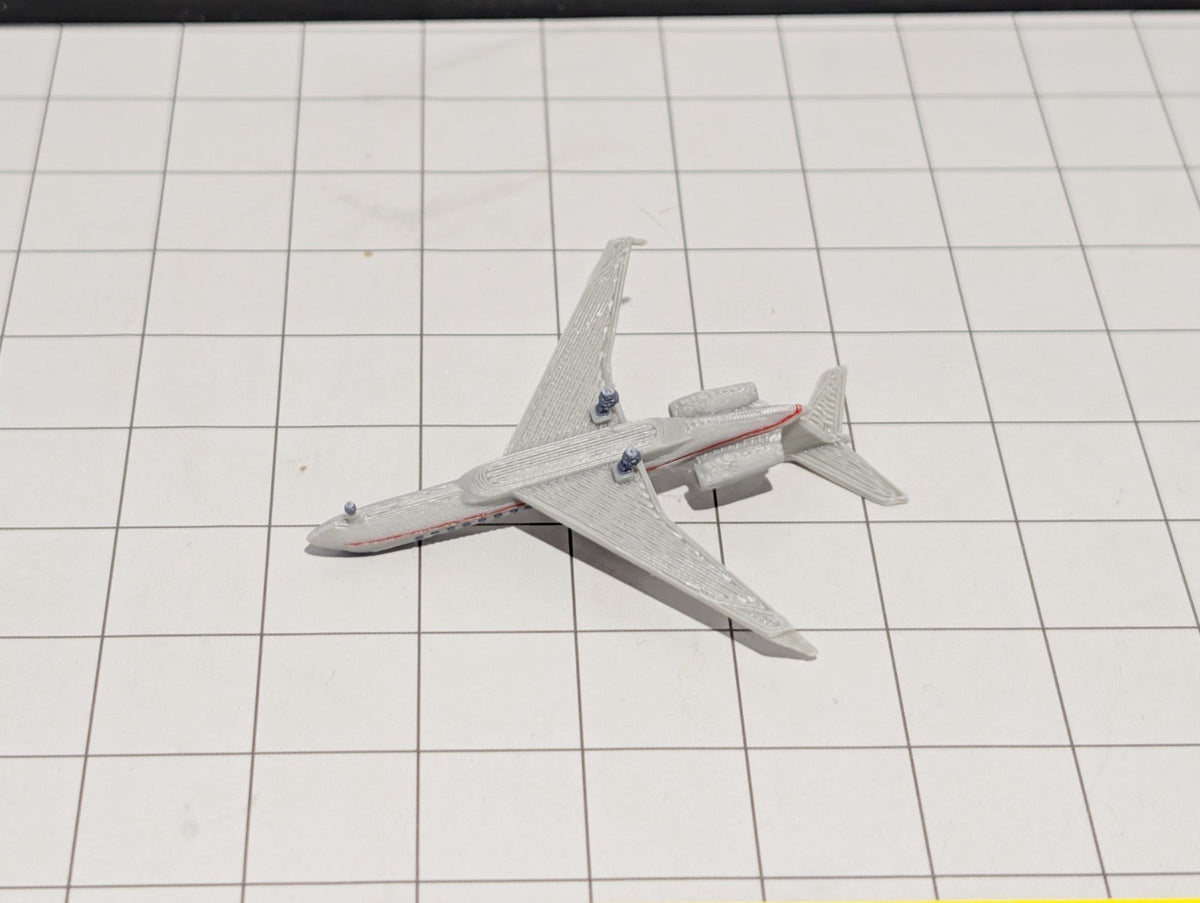 2x Bombardier Global 7500 Business Private Jet Models 1:500 Scale Diorama