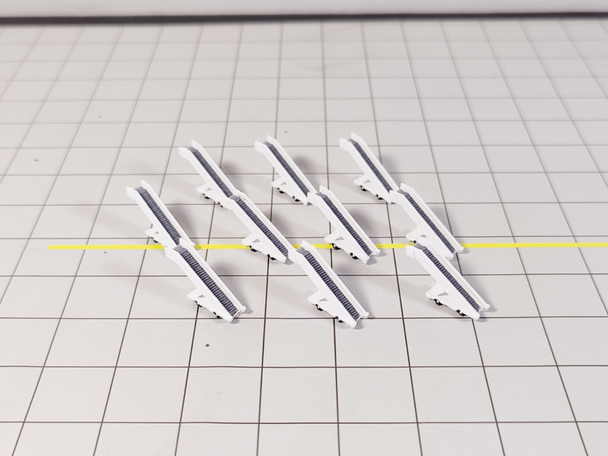 10x Widebody Aircraft Stairs Airport GSE Vehicles 1:400 Scale Diorama