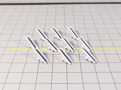 10x Widebody Aircraft Stairs Airport GSE Vehicles 1:400 Scale Diorama