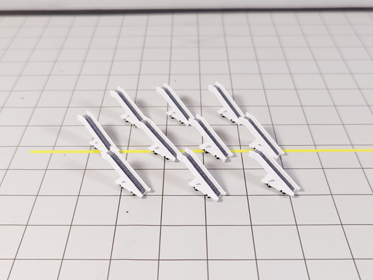 10x Widebody Aircraft Stairs Airport GSE Vehicles 1:400 Scale Diorama