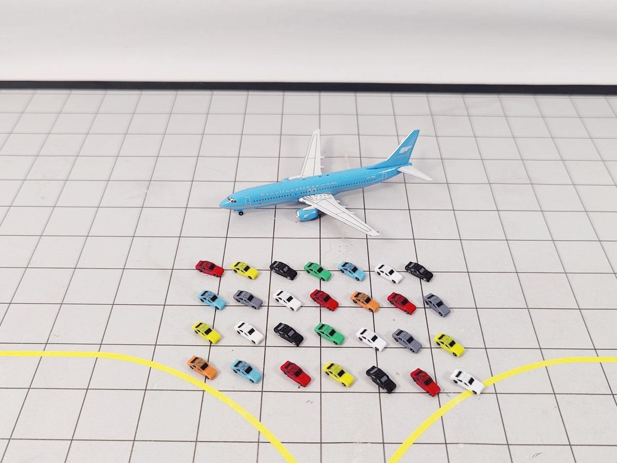 40x Car Vehicles Assorted Set Airport/Aircraft Scenery Diorama Model 1:500 Scale