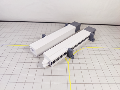 Regional Airport Terminal Building + Extending Bridges Model 1:500 Scale Diorama